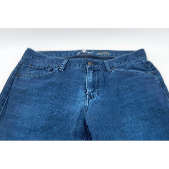 7 For All Mankind Jeans Mens Size 33 Blue Slimmy Dark Wash Tapered Leg - Picture 3 of 11